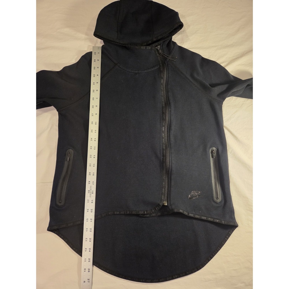 Nike Tech Fleece Full Zip Cape Hoodie Active Cybergoth, Women's‎ Size S, Black - Picture 11 of 12